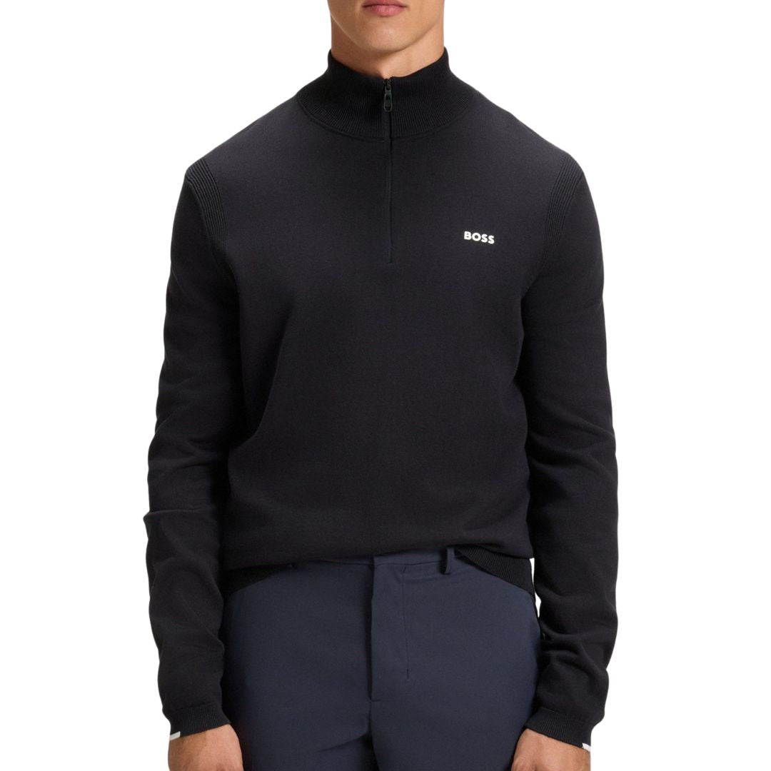 Hugo Boss EVER-X Cotton 1/4 Zip - Dark Blue