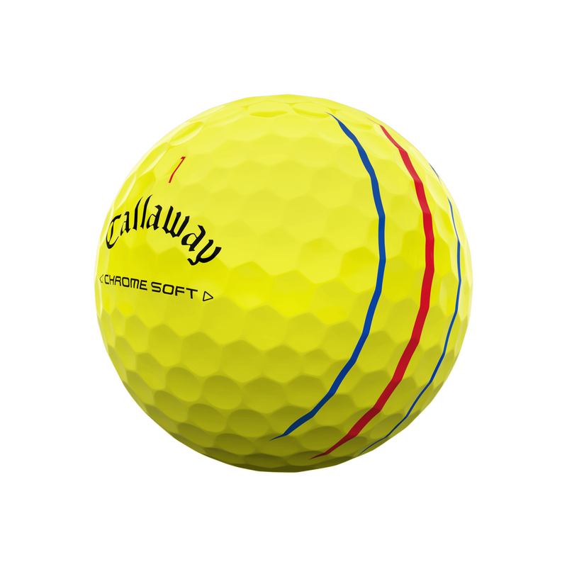 Callaway Chromesoft TripleTrack Golf Balls (Yellow)