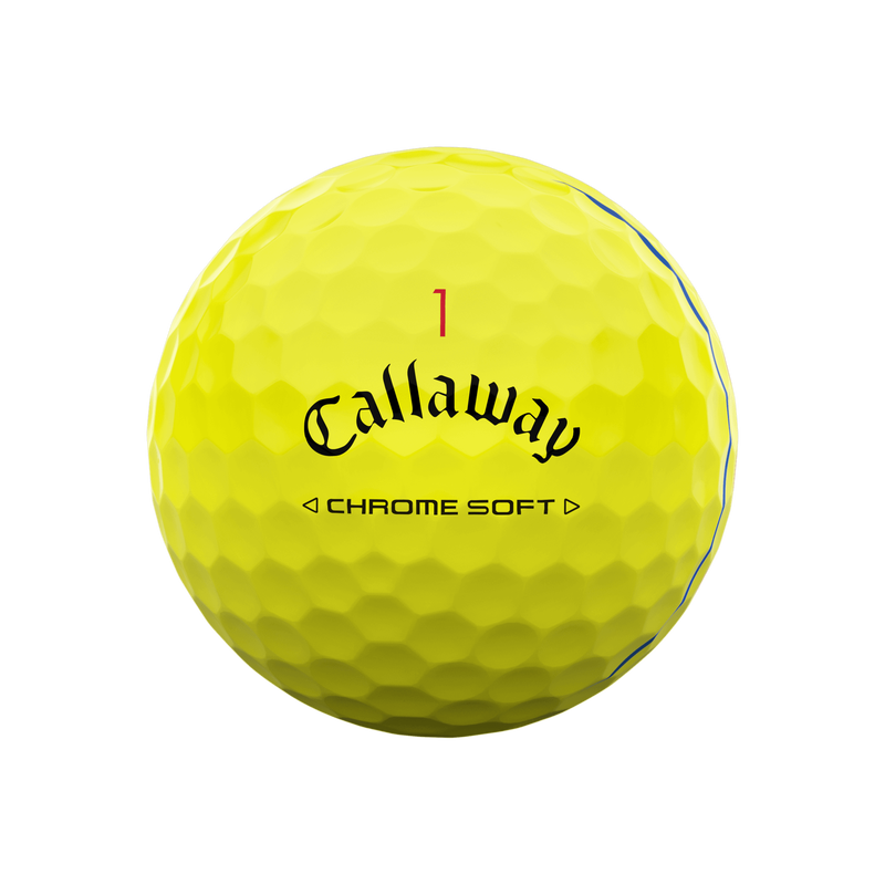 Callaway Chromesoft TripleTrack Golf Balls (Yellow)