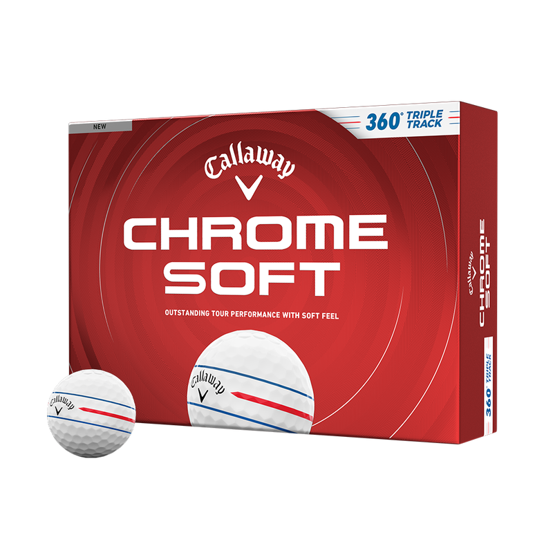 Callaway Chrome Soft 360º Triple Track Golf Balls 2026 - White