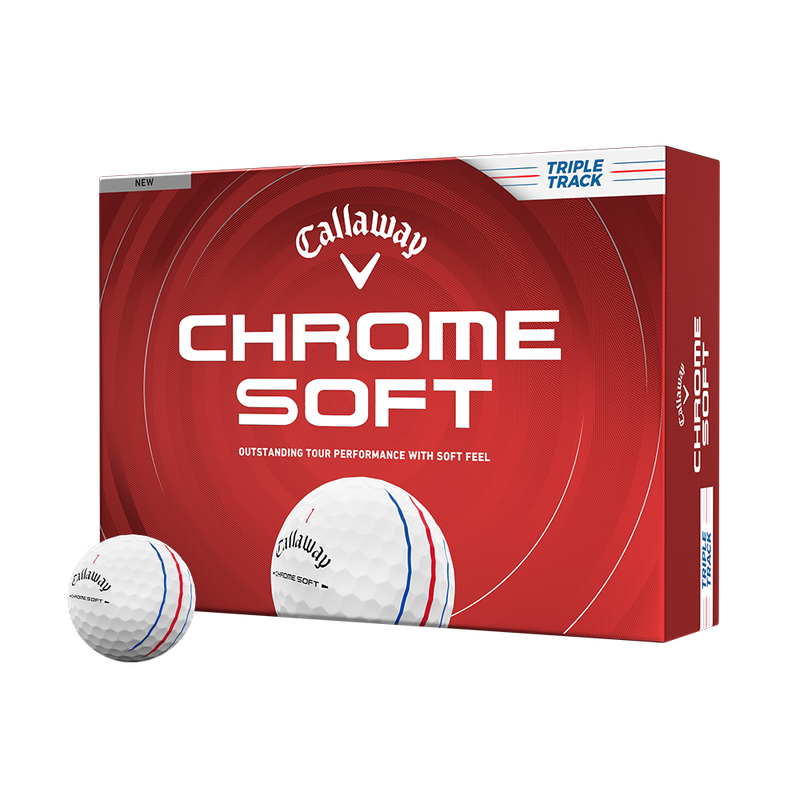Callaway Chrome Soft Triple Track Golf Balls 2026 - White