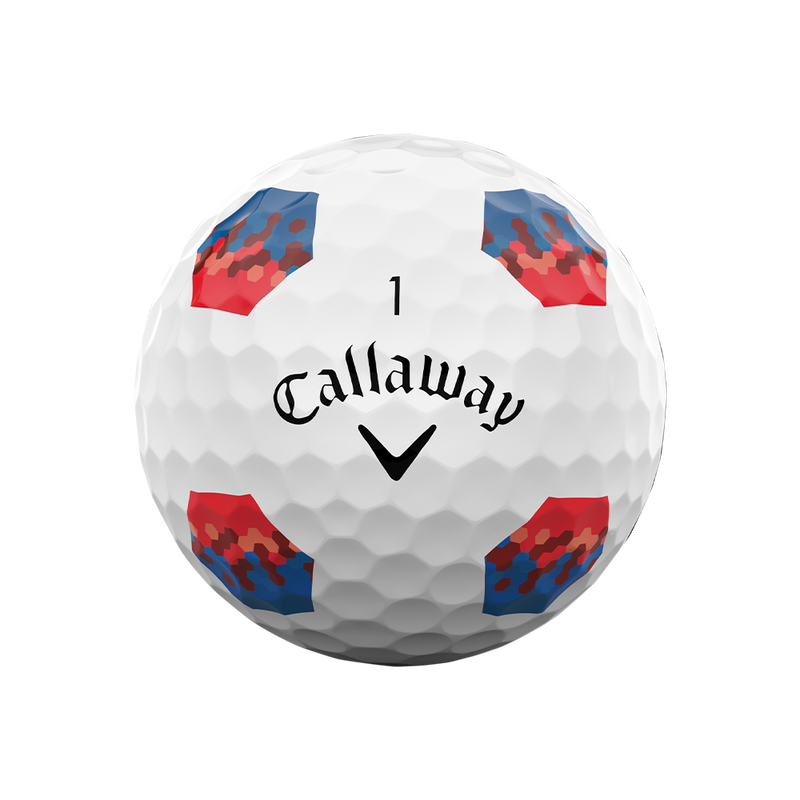 Callaway Chrome Tour TruTrack Golf Balls 2026 - Blue & Red