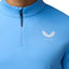 Castore Club Classic 1/4 Zip Golf Pullover - Cool Blue & White
