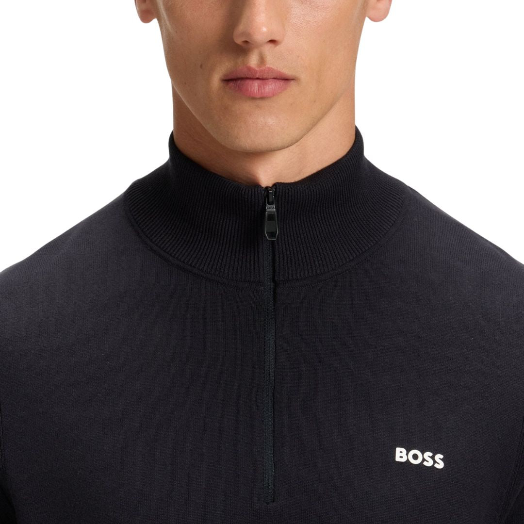 Hugo Boss EVER-X Cotton 1/4 Zip - Dark Blue