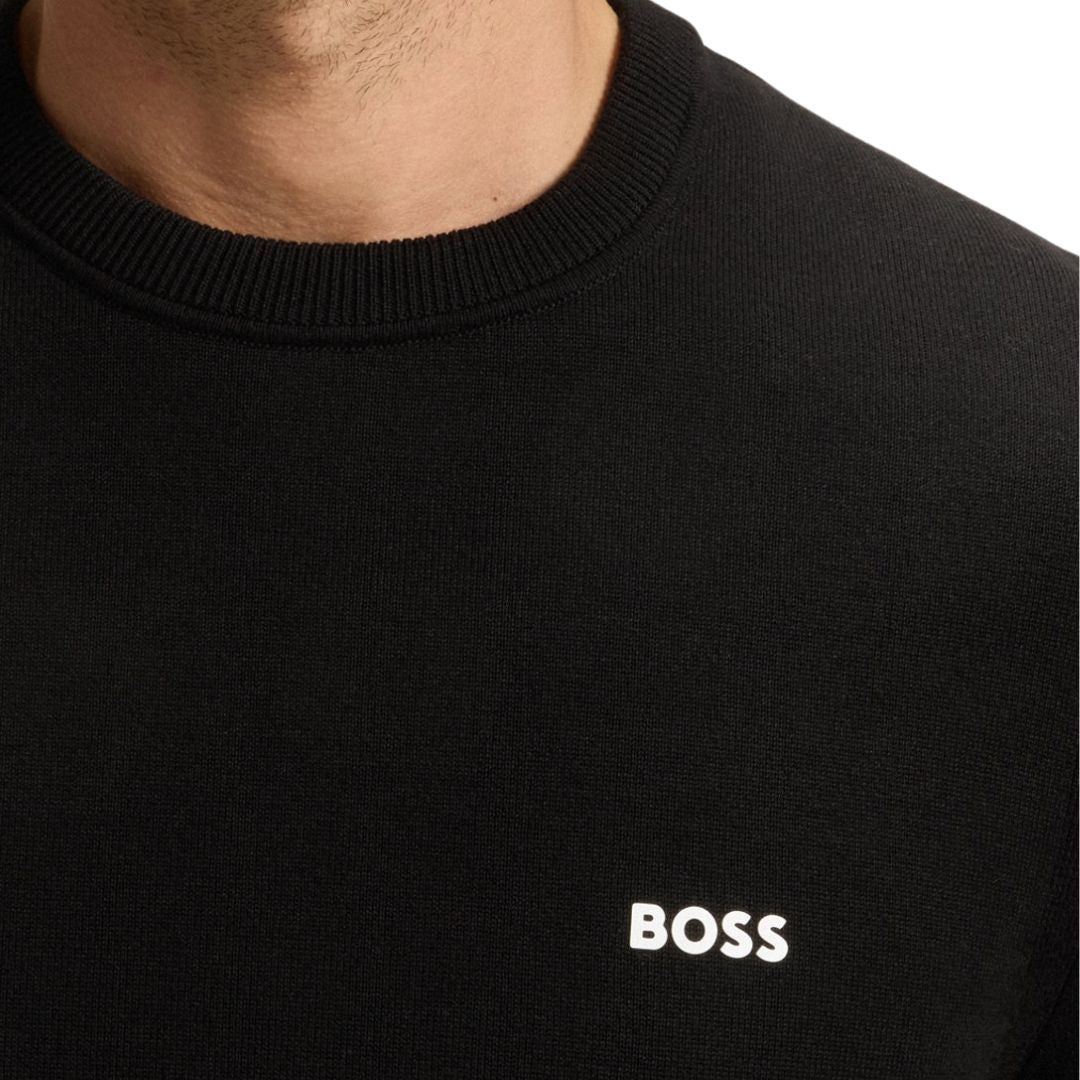Hugo Boss EVER-X Cotton Sweater - Black