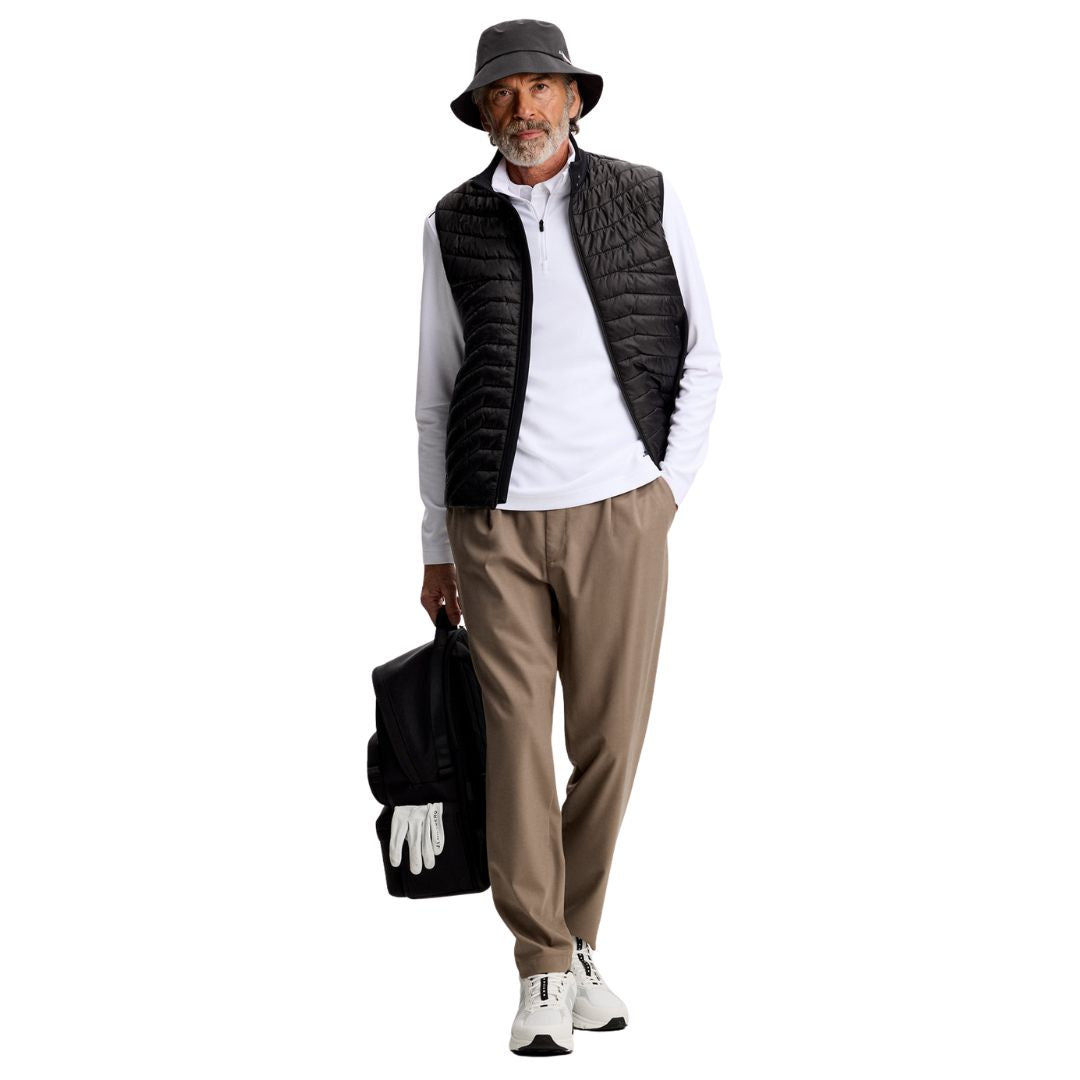 J Lindeberg Leon 1/4 Zip Pullover - White