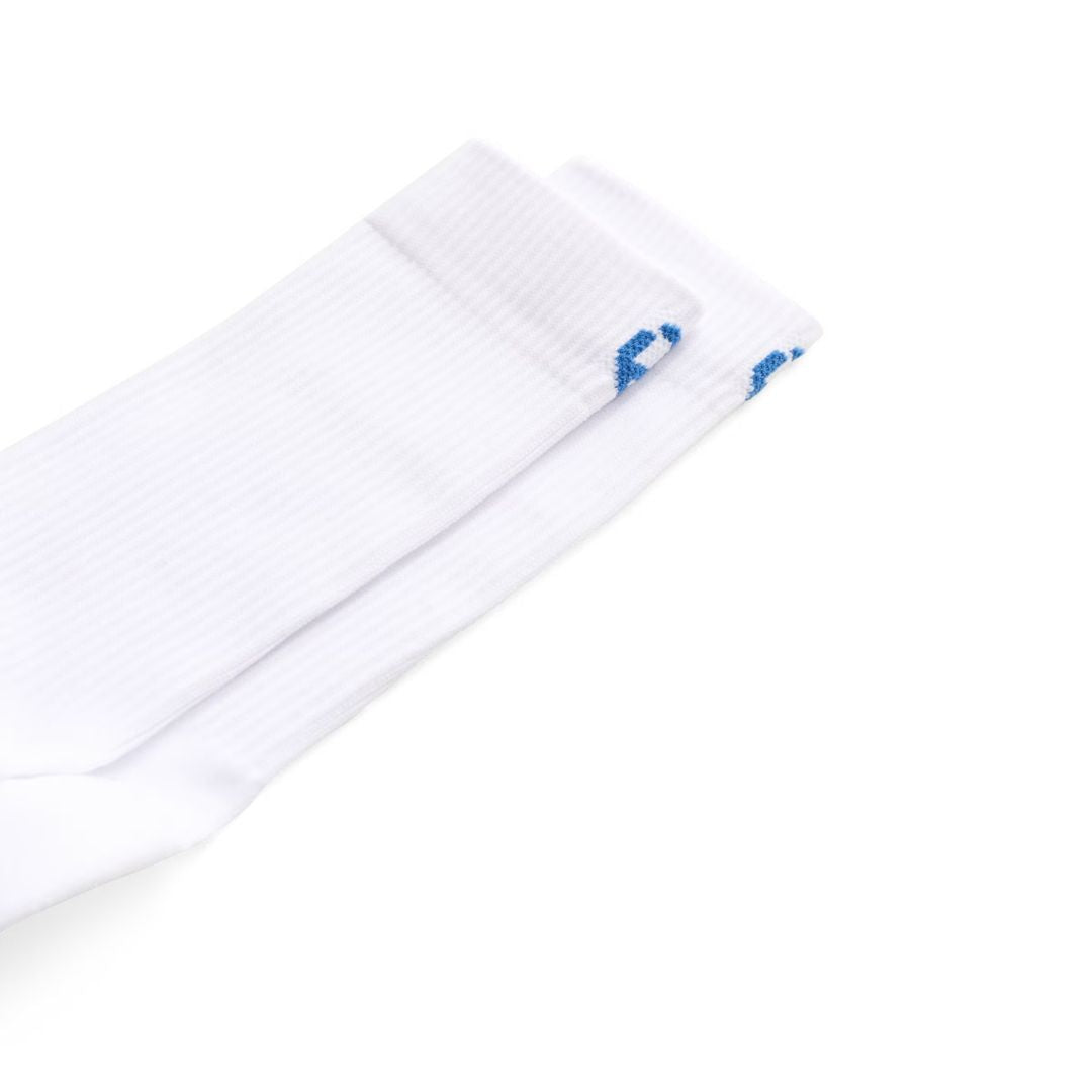 Ecco Active Everyday Mid-Cut Socks - 3 Pack - Dusty Blue & White