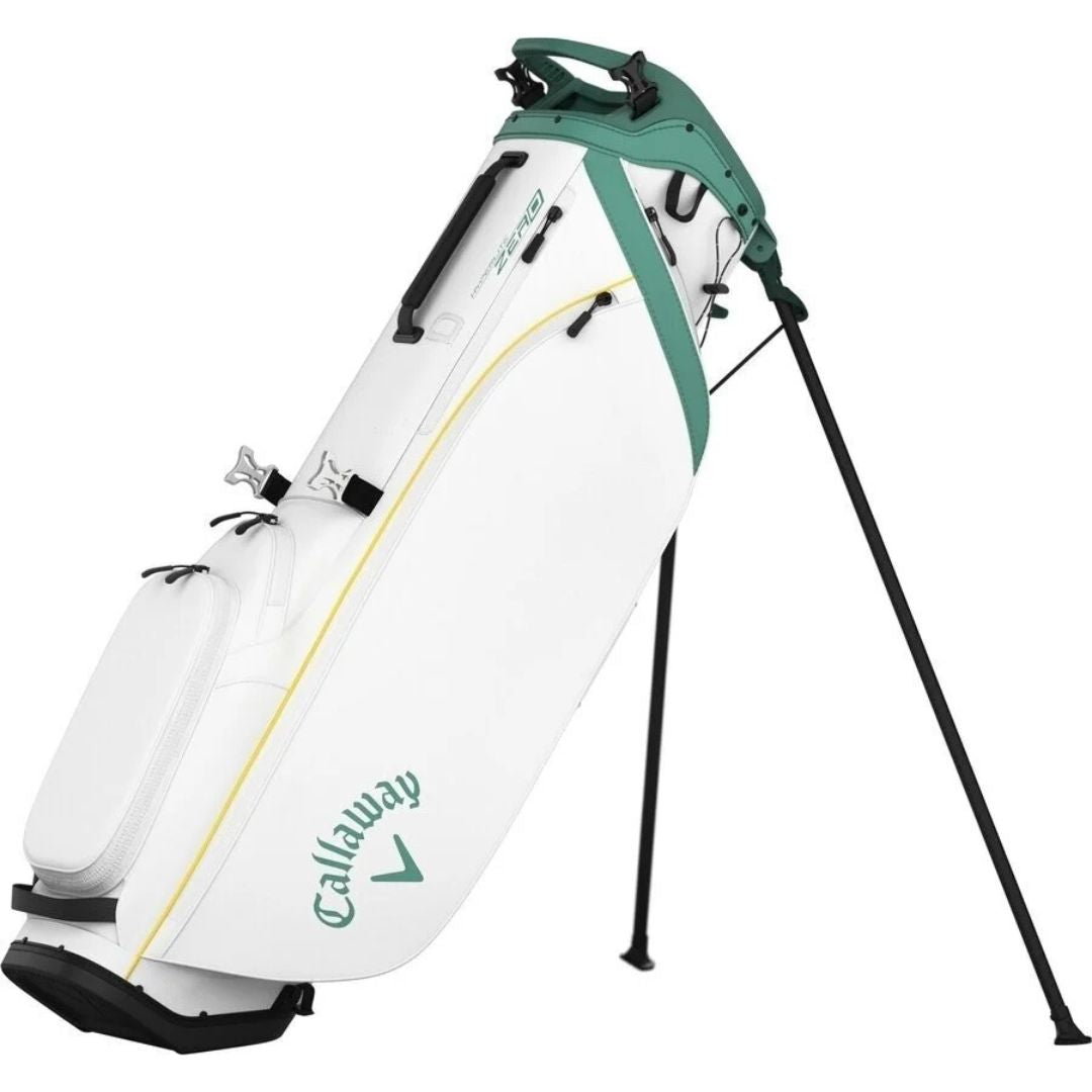 Callaway Hyperlite Zero 2025 Golf Stand Bag (White Green & Gold) - Limited Edition