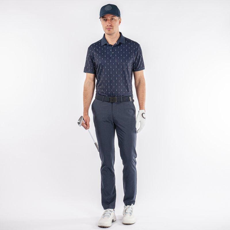 Galvin Green Manolo Short Sleeve Golf Shirt (Navy & White)