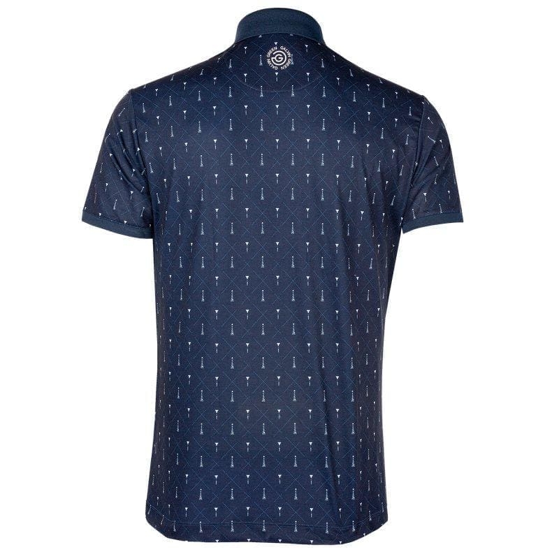 Galvin Green Manolo Short Sleeve Golf Shirt (Navy & White)