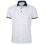 Galvin Green Manolo Short Sleeve Golf Shirt (White, Navy & Orange)
