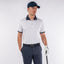 Galvin Green Manolo Short Sleeve Golf Shirt (White, Navy & Orange)