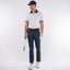 Galvin Green Manolo Short Sleeve Golf Shirt (White, Navy & Orange)