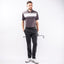 Galvin Green Mo Short Sleeve Golf Shirt (Black, White & Sharkskin)