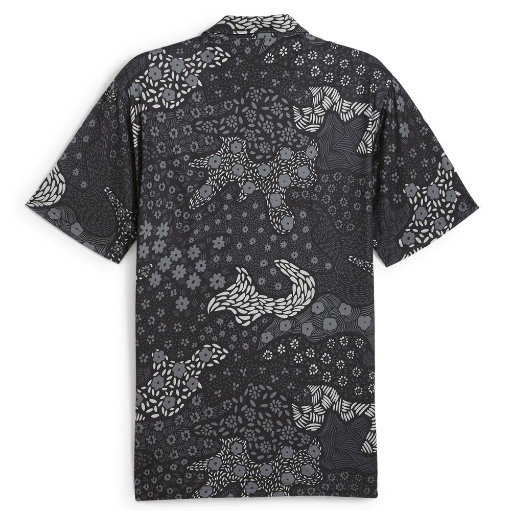 Puma Cloudspun Bloom Camo Polo (Puma Black)