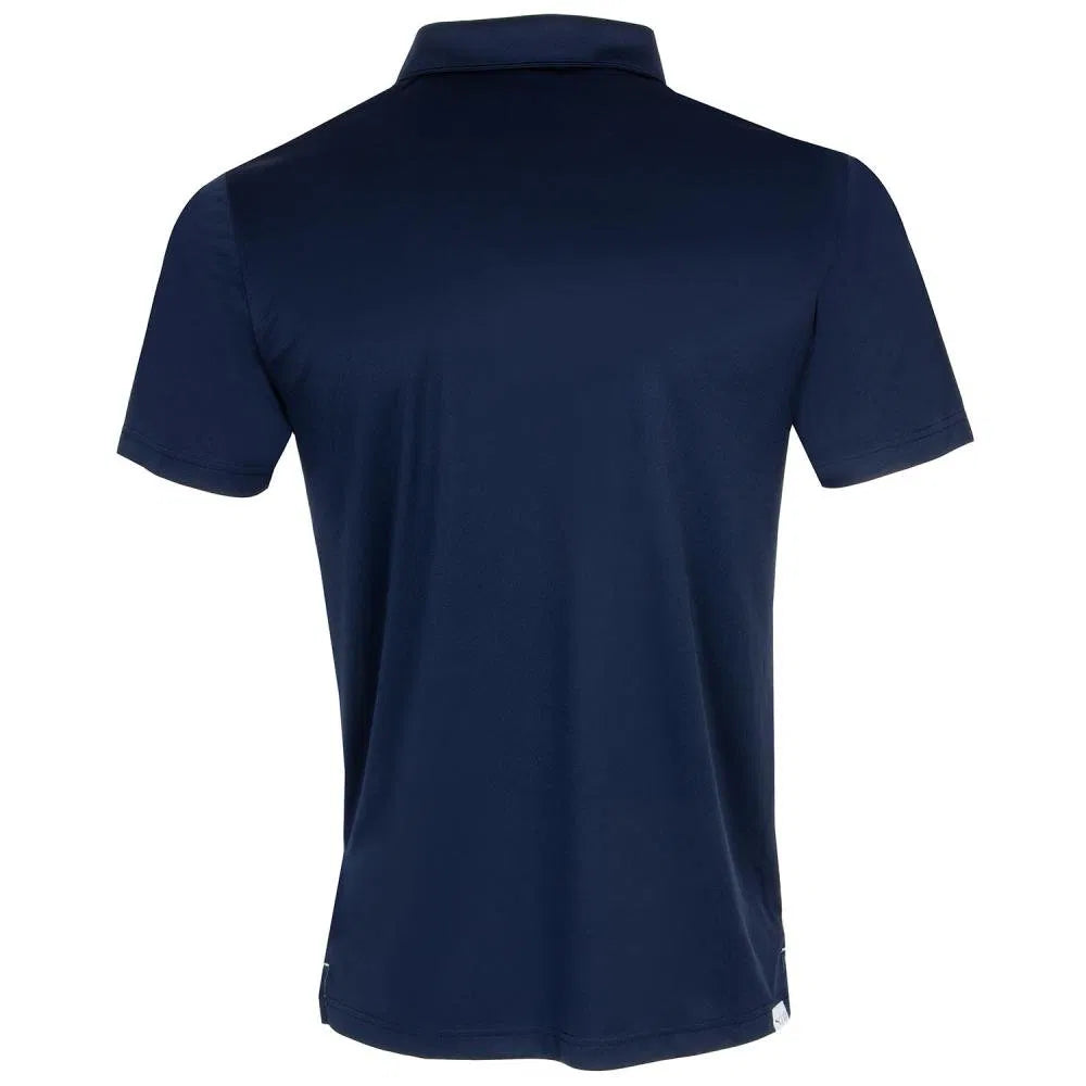 Puma Men's Pure Colourblock Golf Polo (Deep Navy & White Glow)