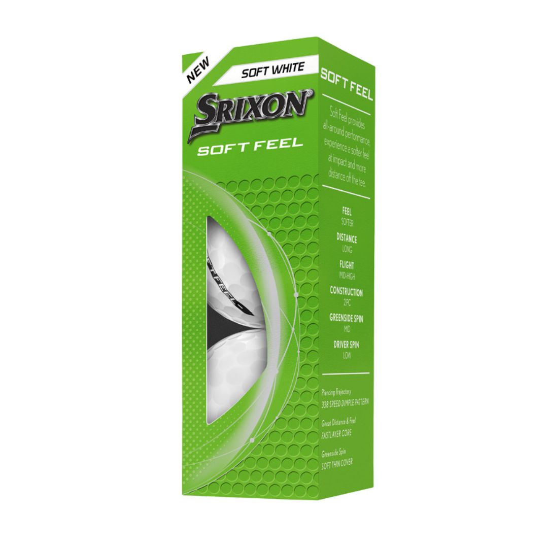 Srixon Soft Feel Golf Balls 2025 (White)