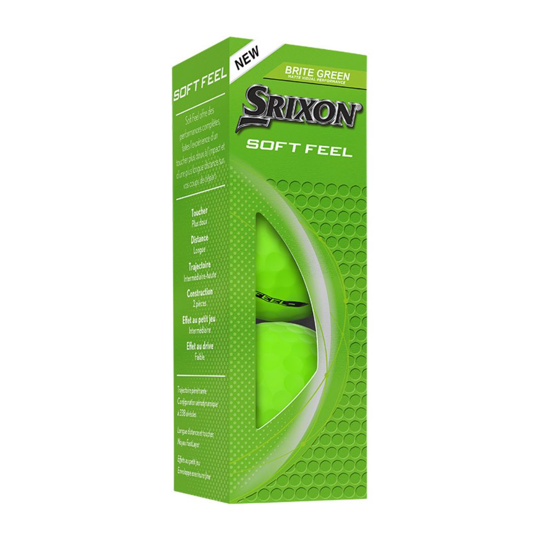 Srixon Soft Feel Golf Balls 2025 (Brite Green)