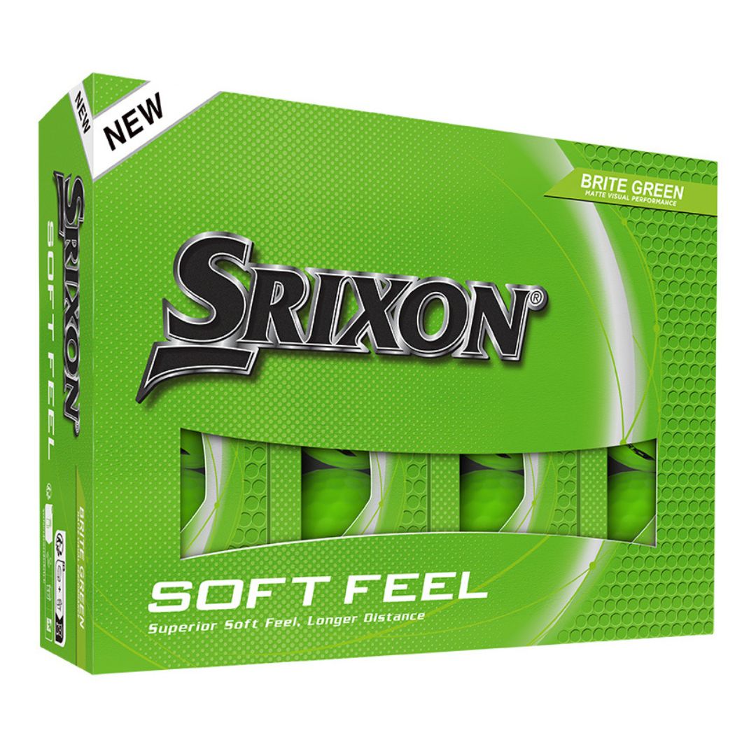 Srixon Soft Feel Golf Balls 2025 (Brite Green)