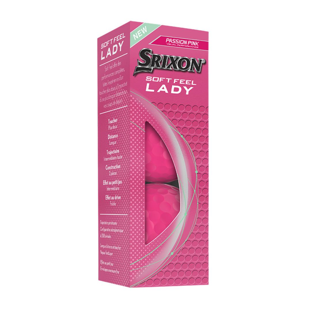 Srixon Soft Feel Lady Golf Balls 2025 (Passion Pink)
