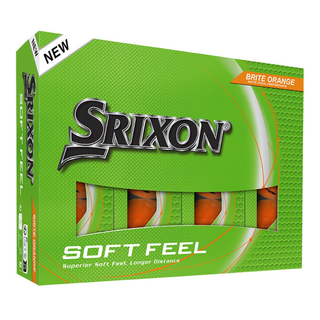 Srixon Soft Feel Golf Balls 2025 (Brite Orange)