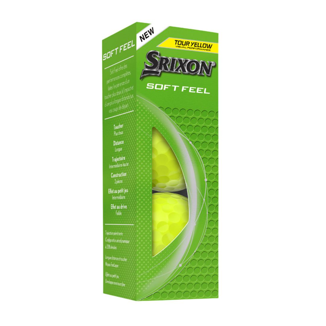 Srixon Soft Feel Golf Balls 2025 (Yellow)