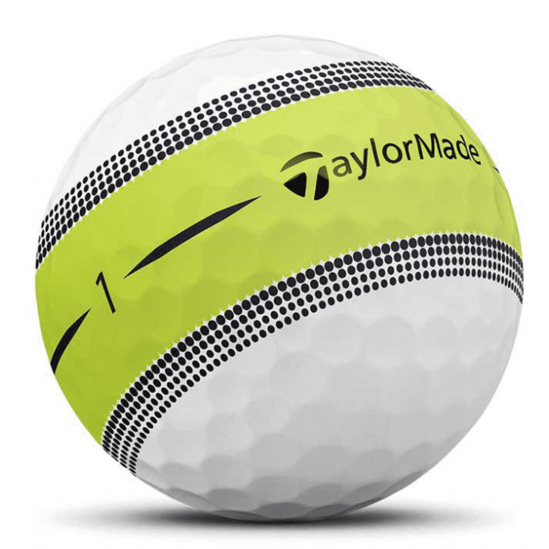 Taylormade Tour Response Stripe Golf Balls (White & Yellow)