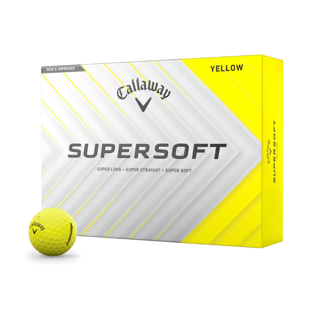 Callaway Supersoft Matte Golf Balls 2025 (Yellow)
