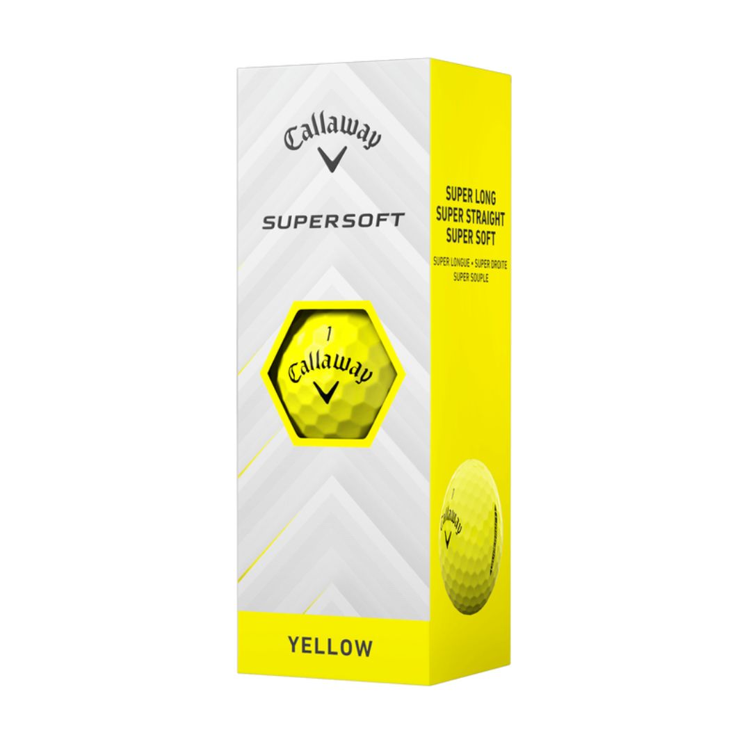 Callaway Supersoft Matte Golf Balls 2025 (Yellow)