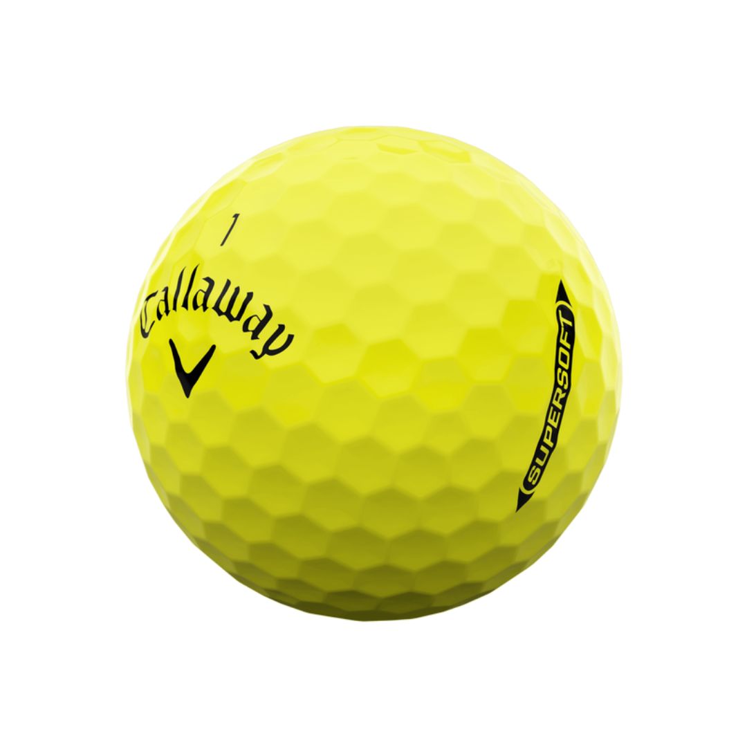 Callaway Supersoft Matte Golf Balls 2025 (Yellow)