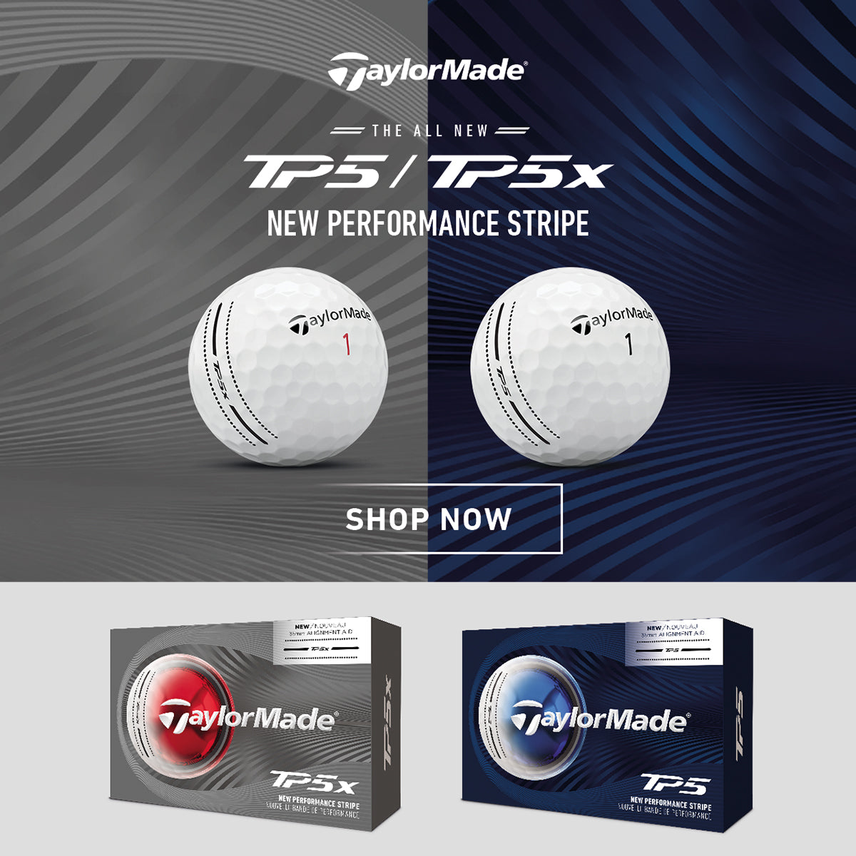 TaylorMade TP5 and TP5x golf balls