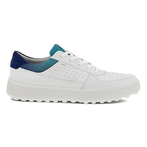 Ecco Golf Tray Golf Shoes (White, Blue Depths & Caribbean)