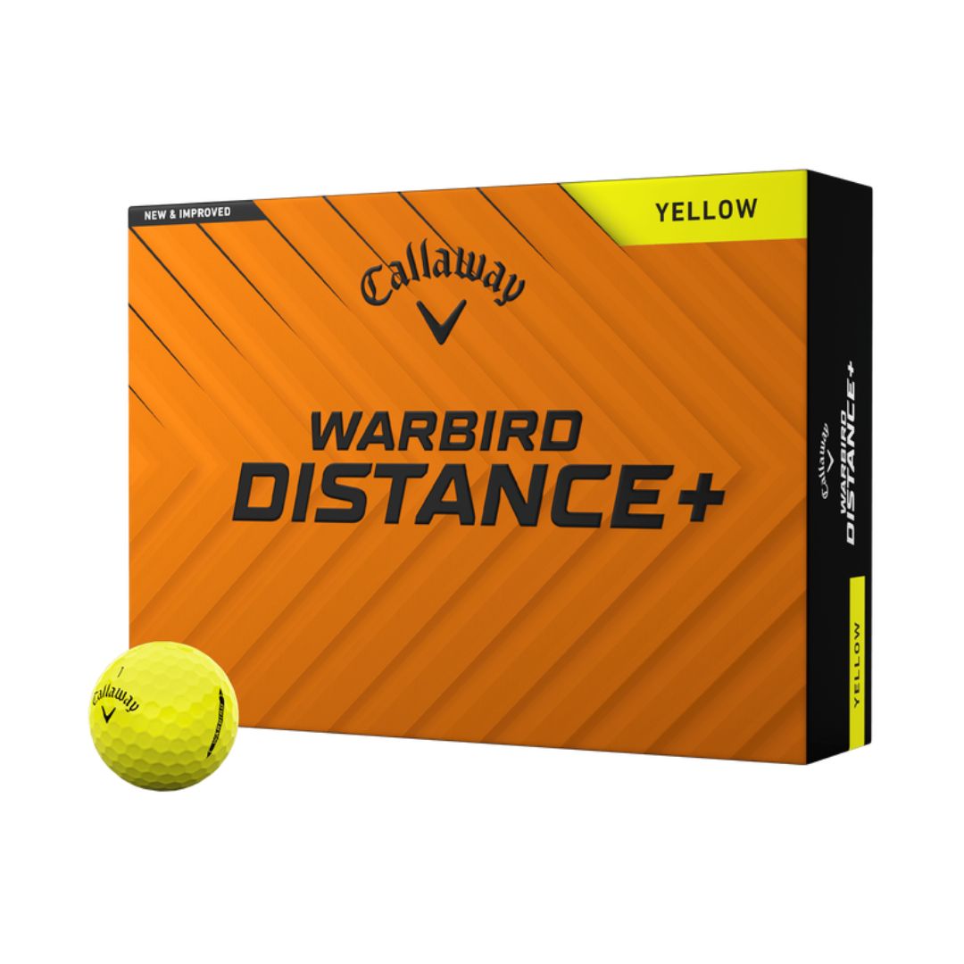 Callaway Warbird Distance+ Golf Balls (Yellow)