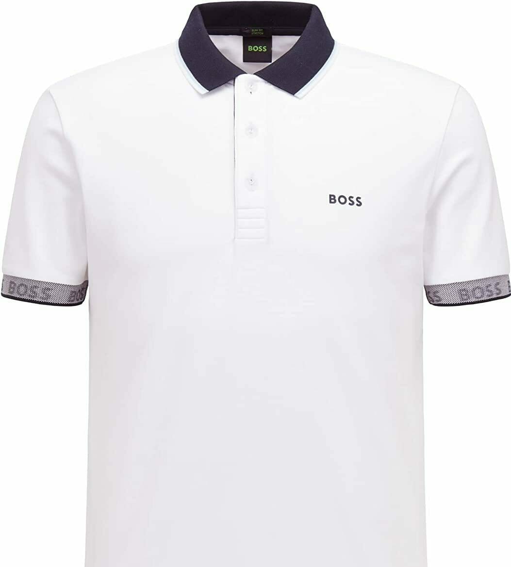 Hugo Boss Paule Golf Polo Shirt (White) - Golf Star Direct | Golf ...