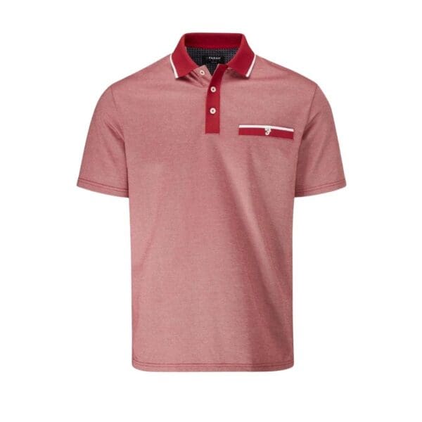 Farah Nelson Polo Shirt - Jester Red : White