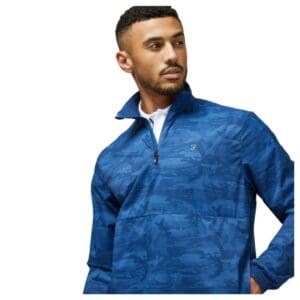Farah Parker Lightweight Showerproof Camouflage Print Jacket - Blue (2)