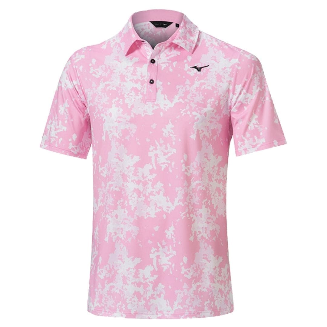 Mizuno Floral Polo Golf Polo Shirt (Lilac Sachet) - Golf Star Direct ...