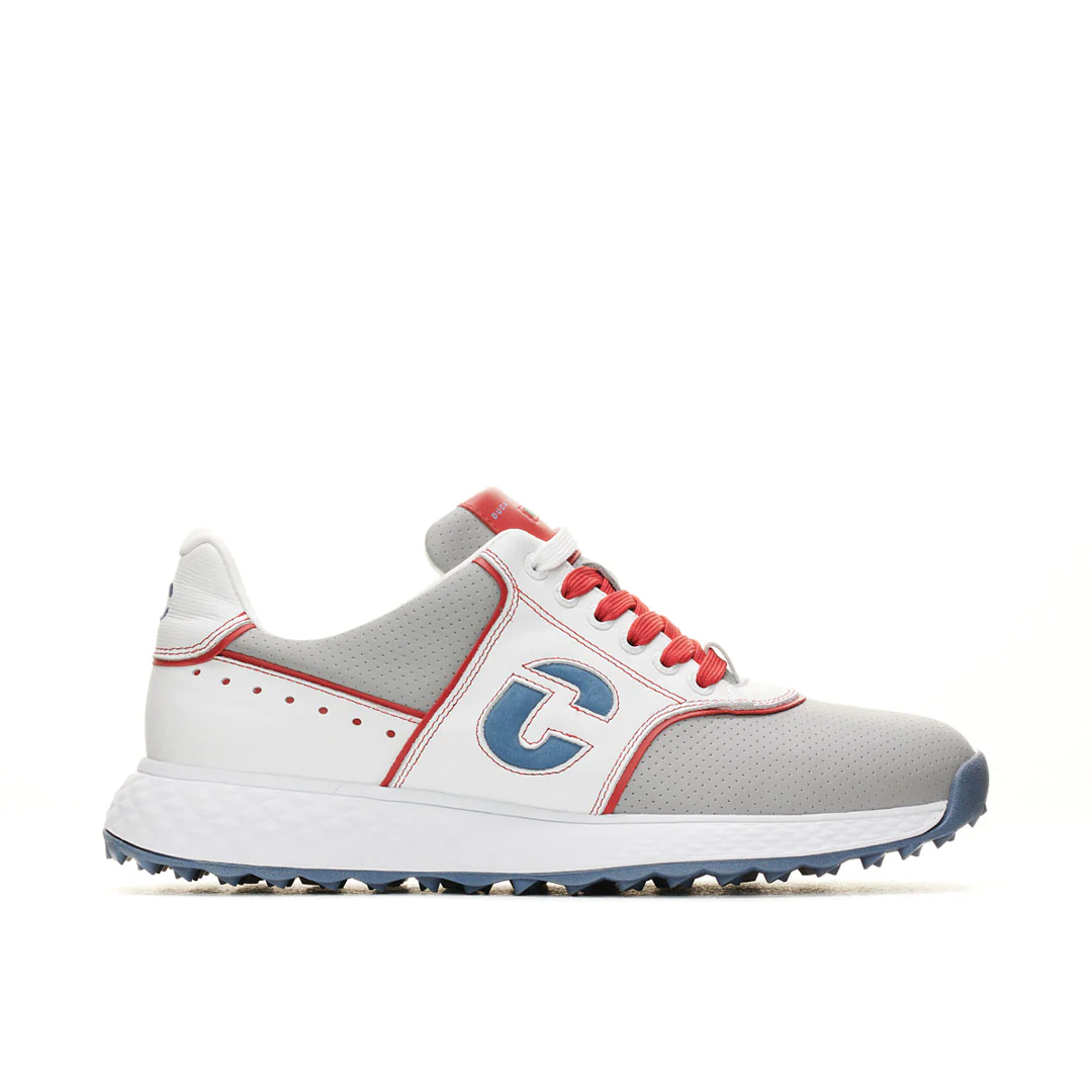 Duca Del Cosma Positano Golf Shoes (Grey, White & Red) - Golf Star ...