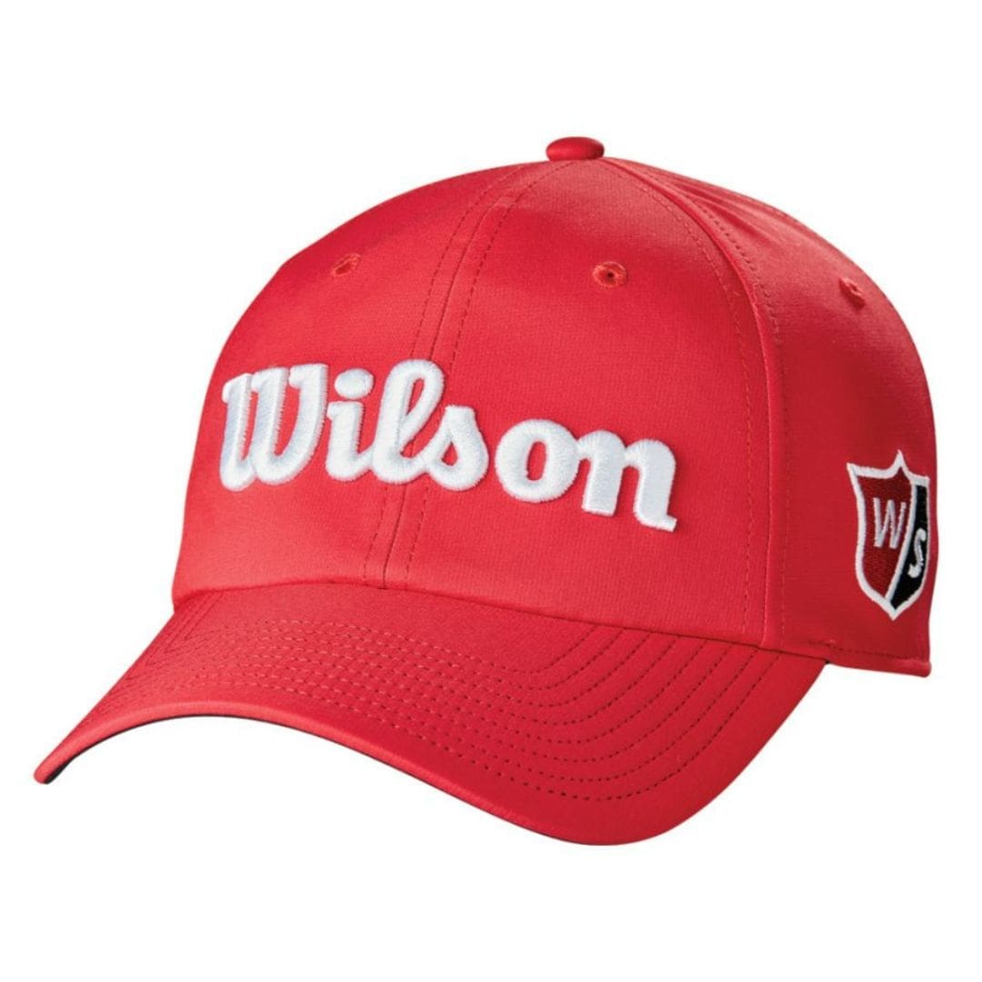 Wilson Pro Tour Golf Hat (Red & White) - Golf Star Direct | Golf ...