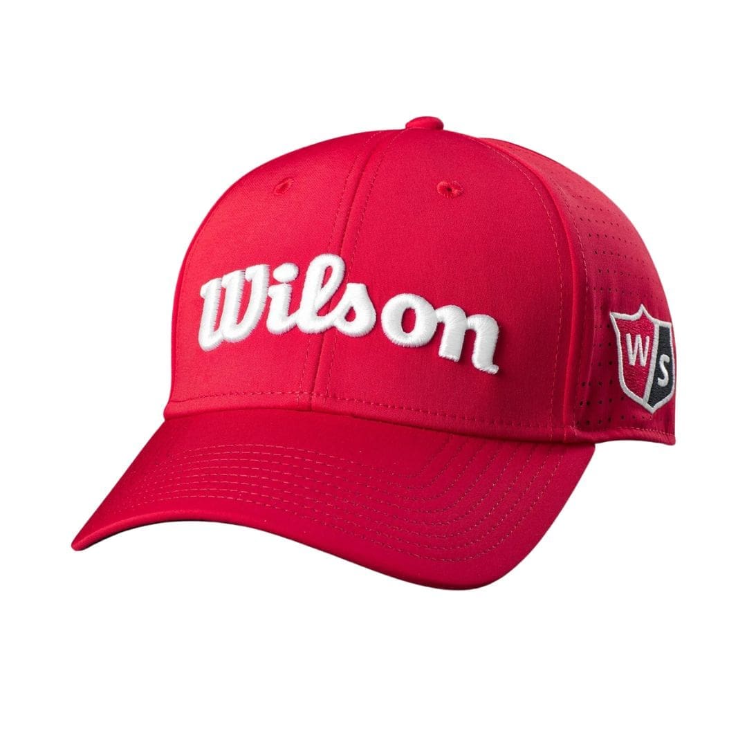Wilson Performance Mesh Golf Hat (Red) - Golf Star Direct | Golf ...