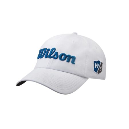Wilson Pro Tour Golf Hat (White & Navy) - Golf Star Direct | Golf ...